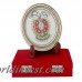 Bloomsbury Market Buser Royal Elegance Marble Decorative Plate NVC13987